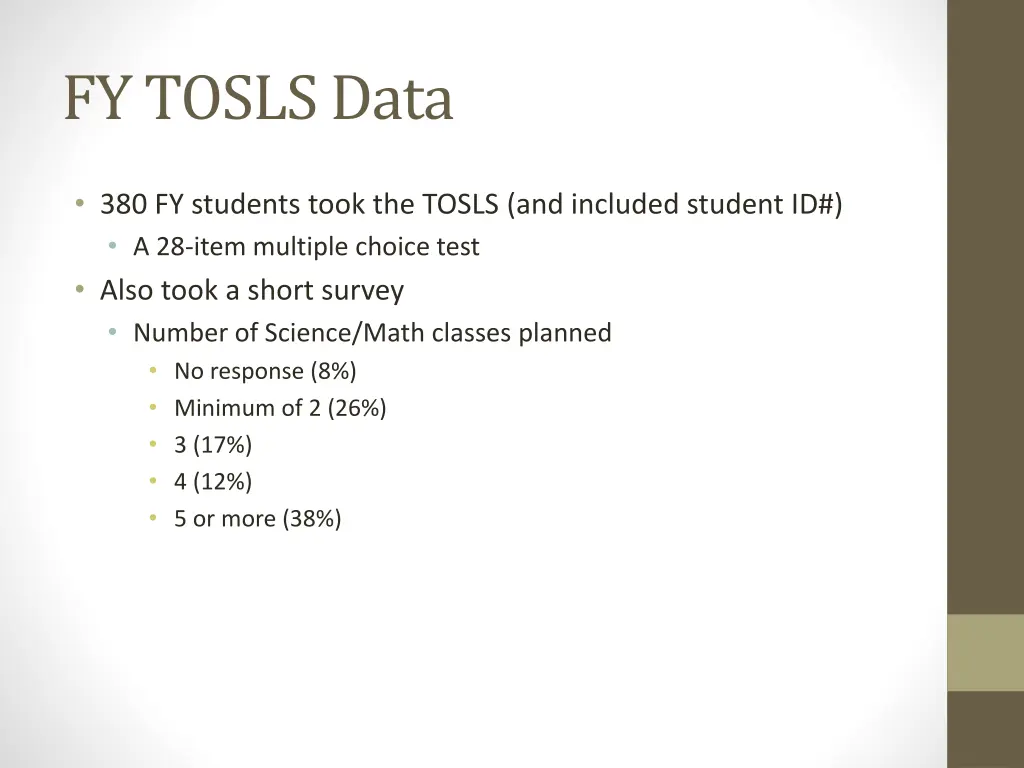 fy tosls data 4