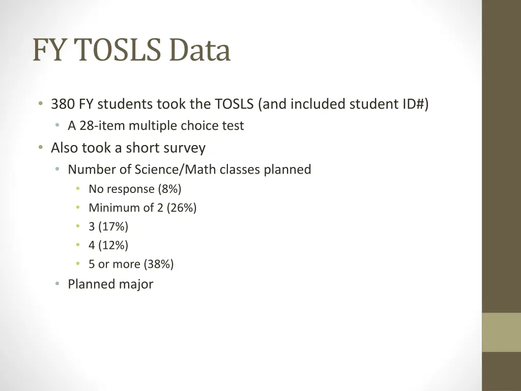 fy tosls data 5