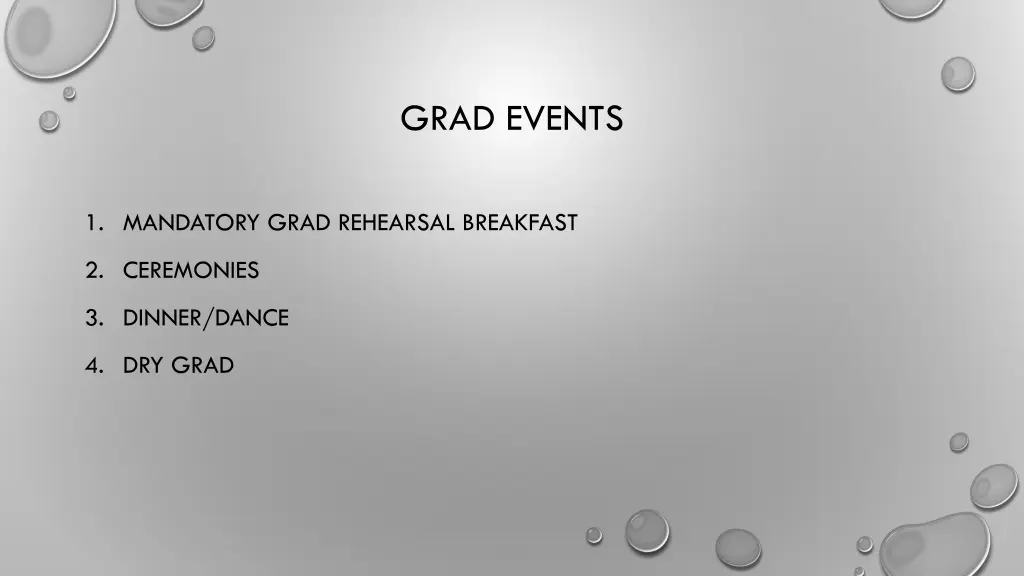 grad events