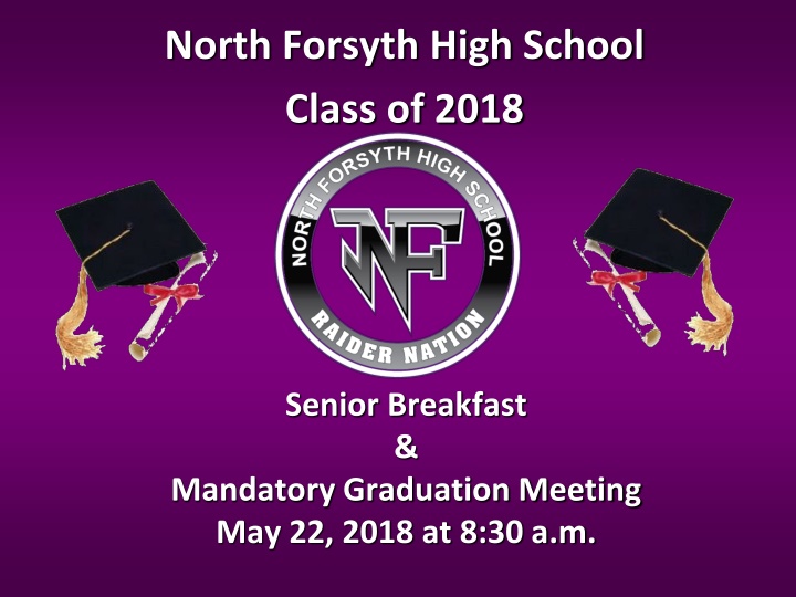 north forsyth high school class of 2018