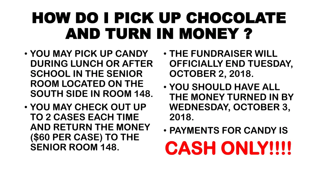 how do i pick up chocolate how do i pick 1