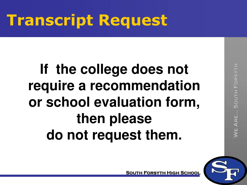 transcript request 1