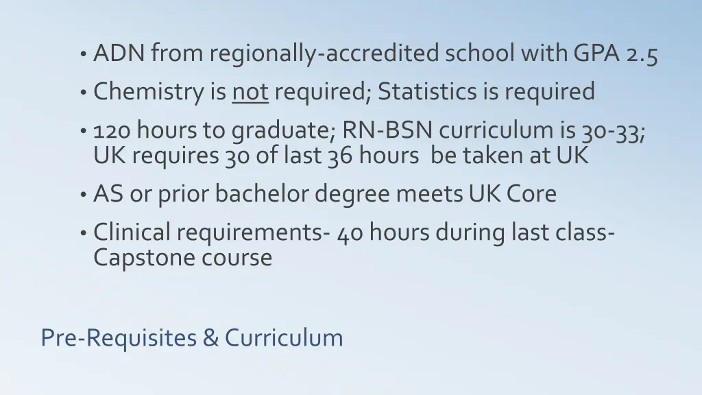 adn from regionally accredited school with gpa 2 5