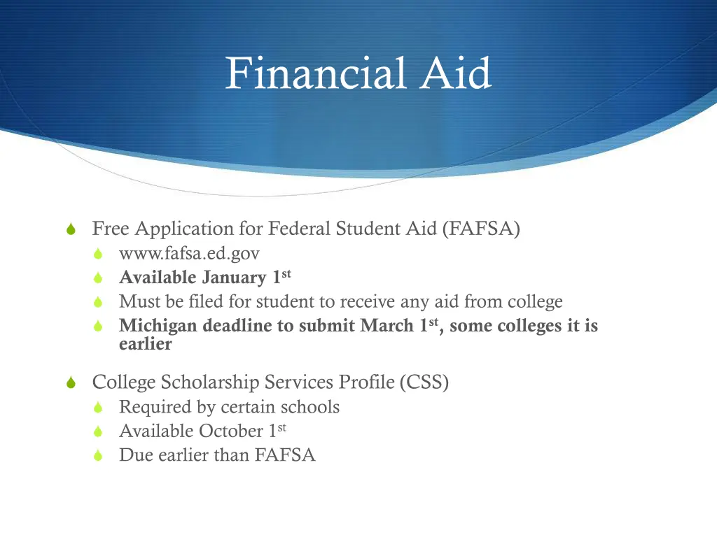 financial aid