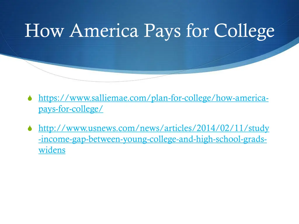 how america pays for college