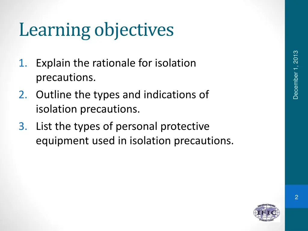 learning objectives