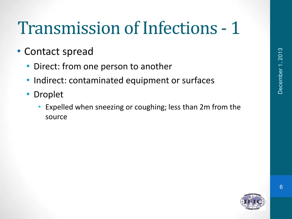 transmission of infections 1