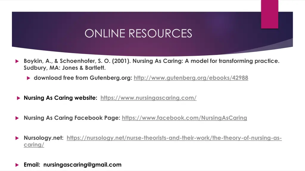 online resources