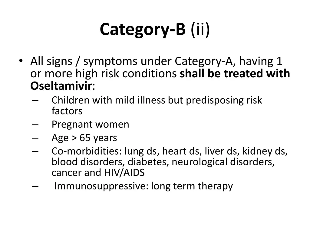 category b ii