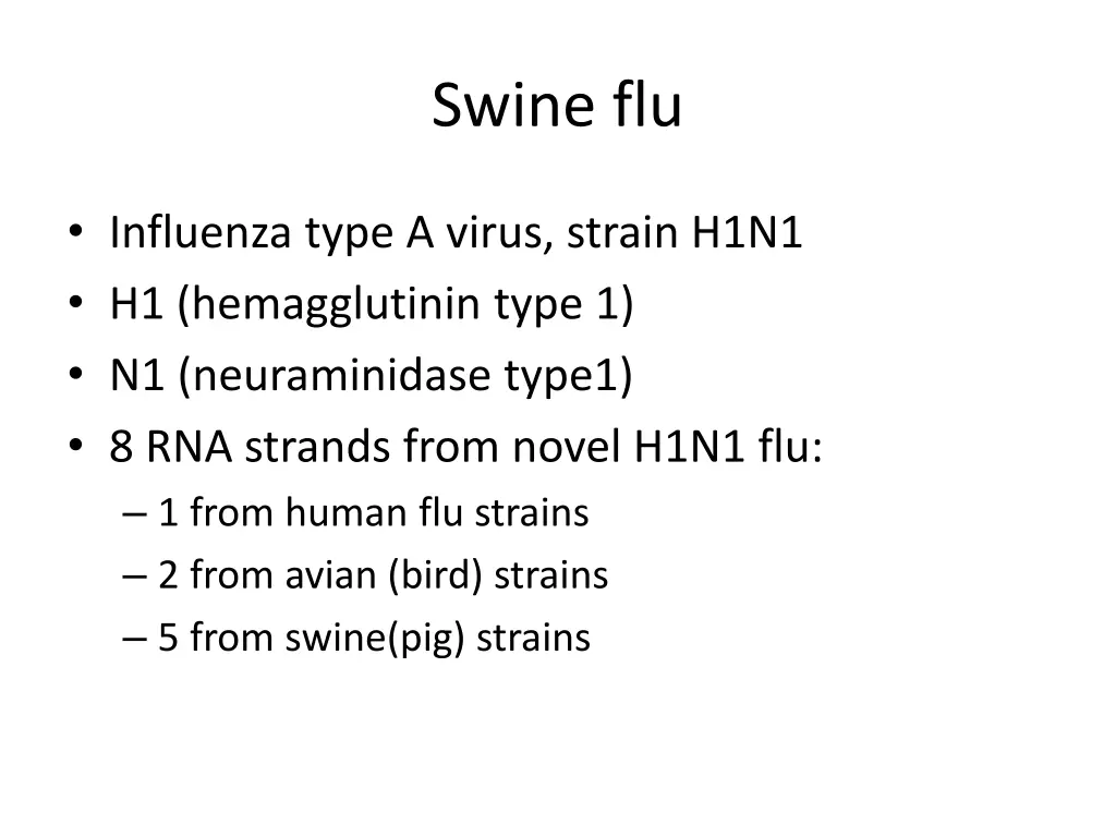 swine flu