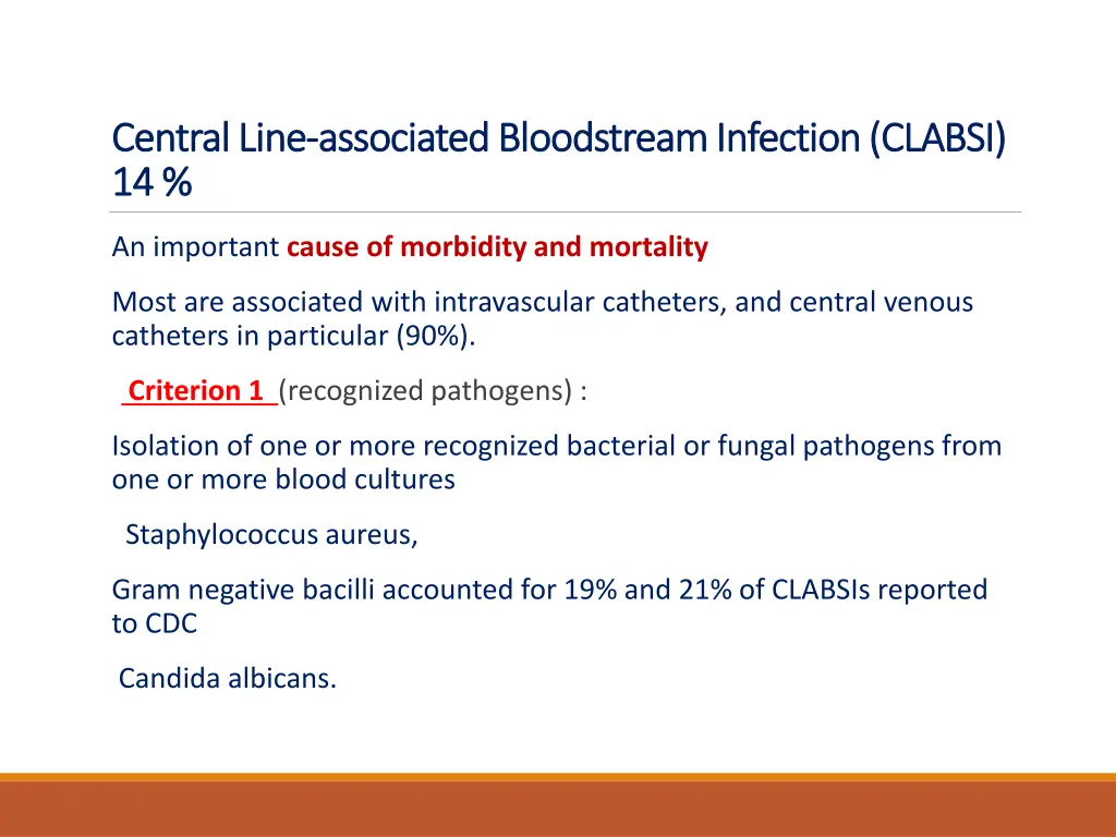 central line central line associated bloodstream 1