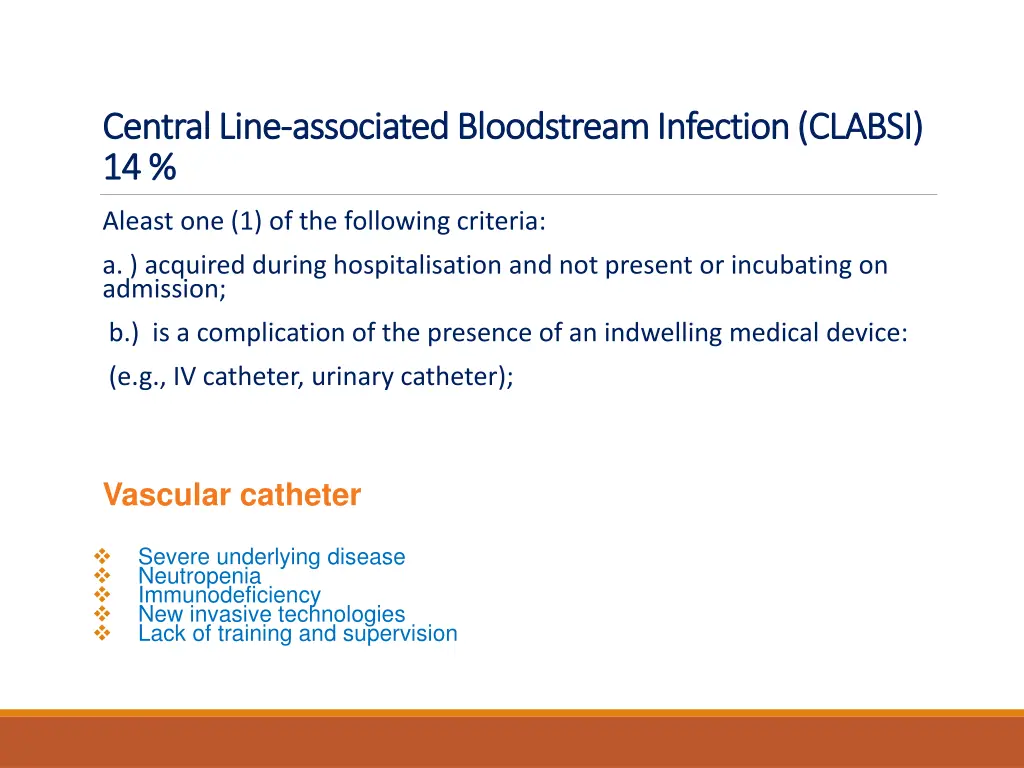 central line central line associated bloodstream