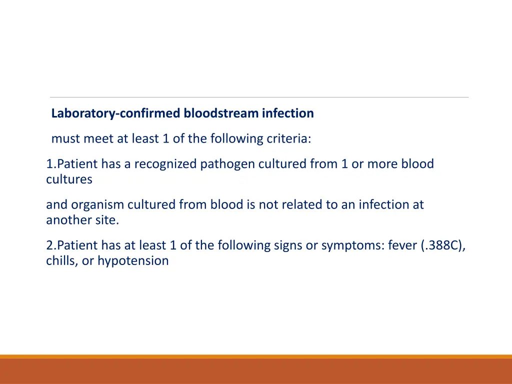 laboratory confirmed bloodstream infection