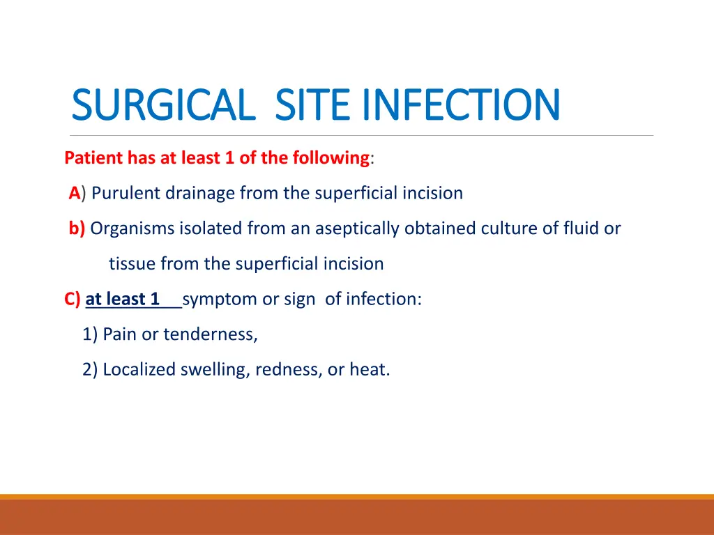 surgical site infection surgical site infection 1