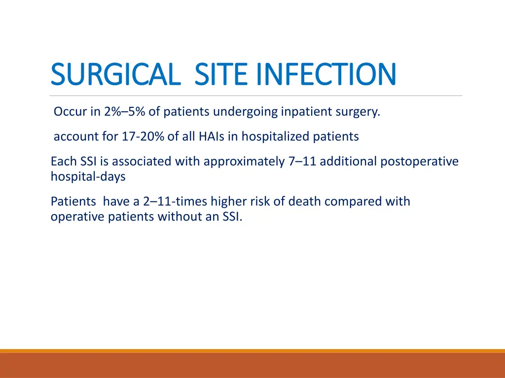 surgical site infection surgical site infection