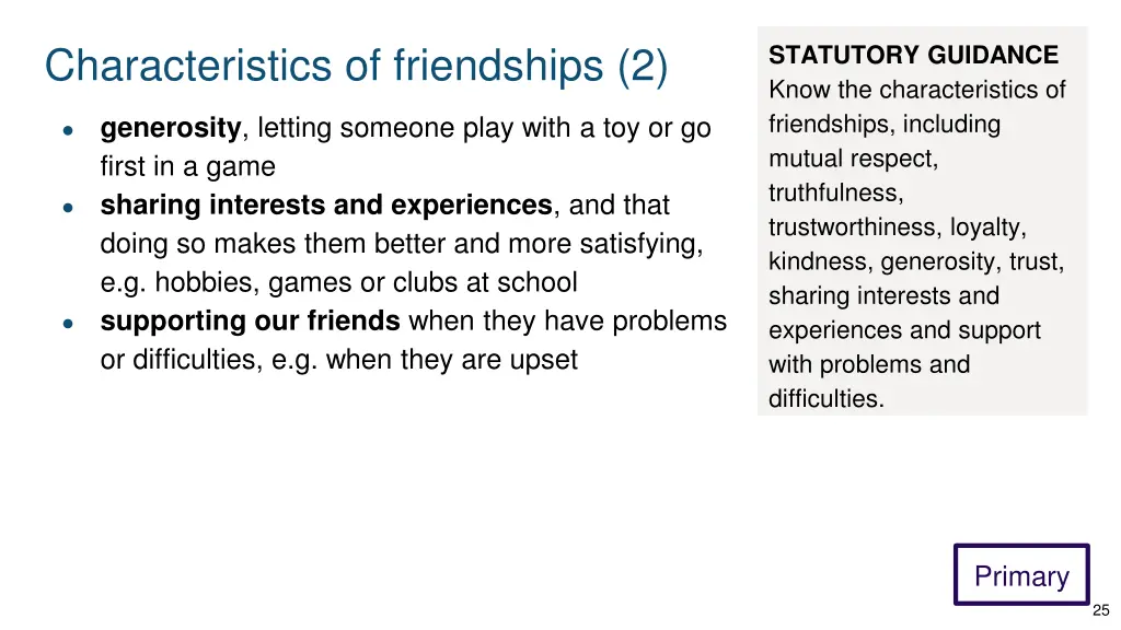 characteristics of friendships 2