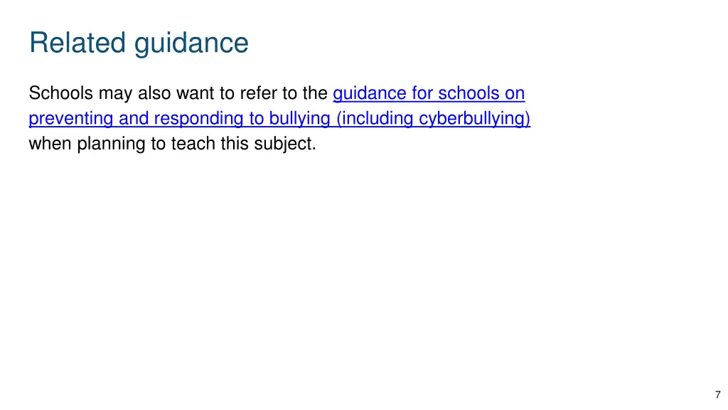 related guidance