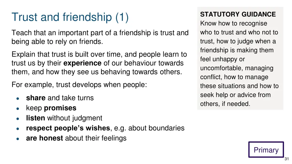 trust and friendship 1