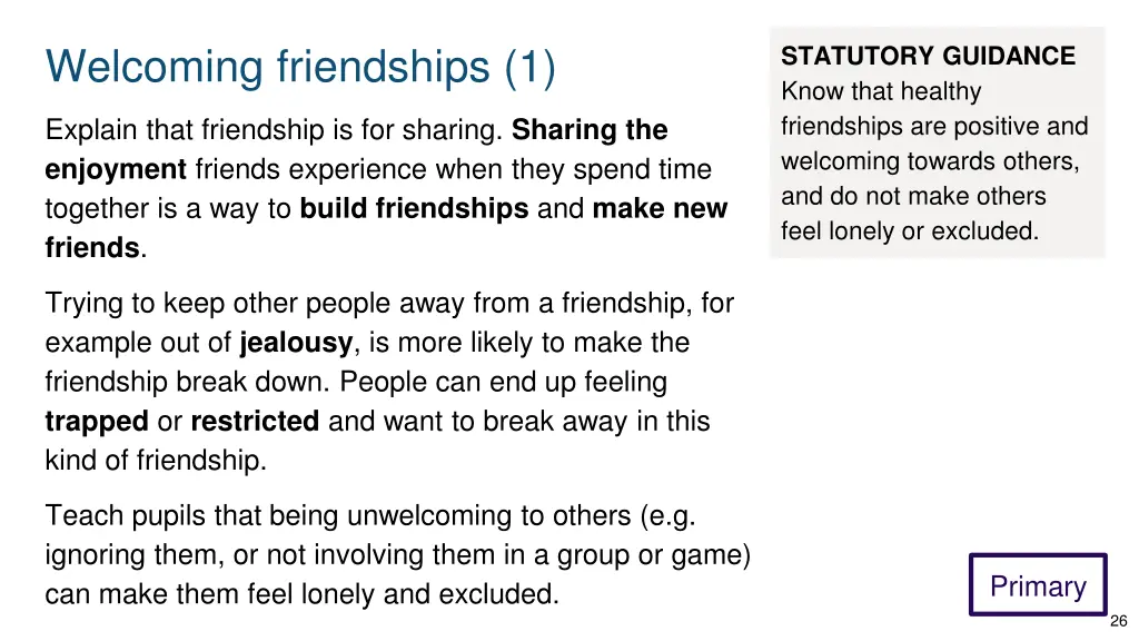 welcoming friendships 1