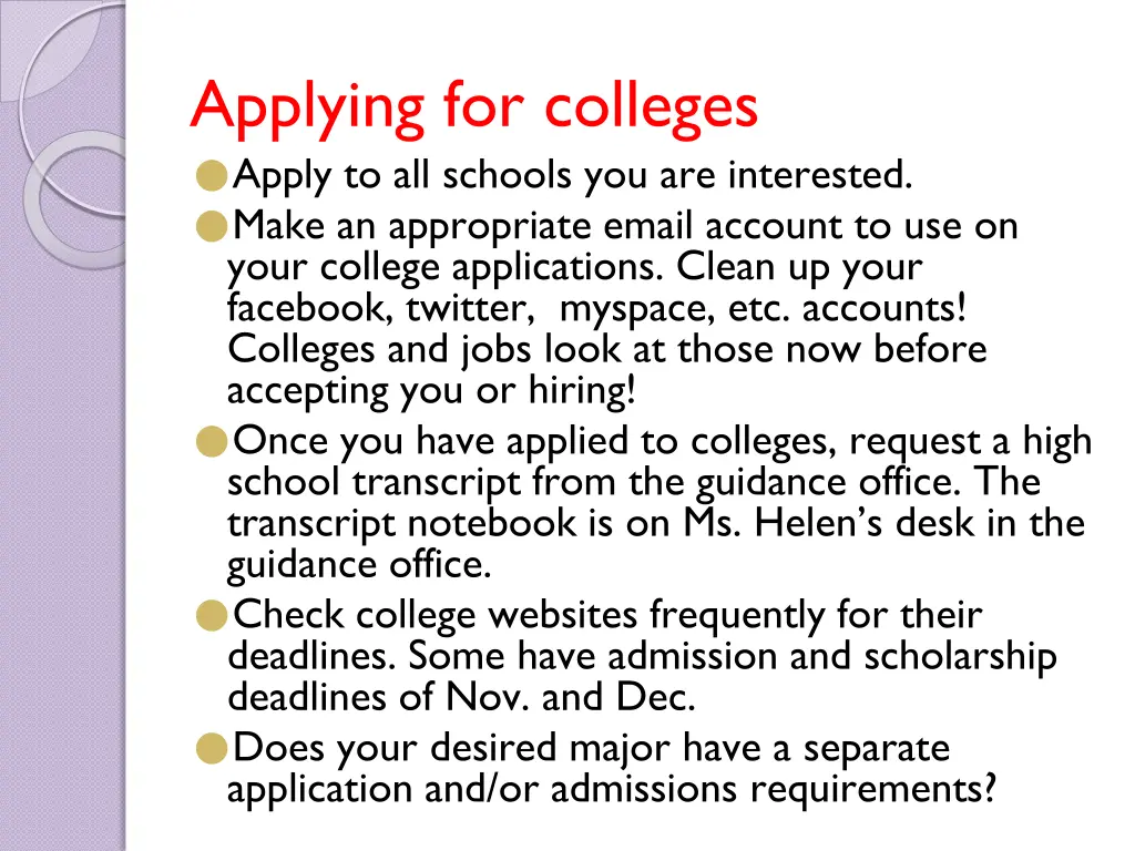 applying for colleges apply to all schools