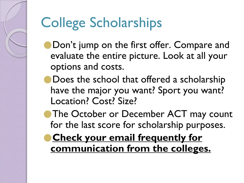 college scholarships 4