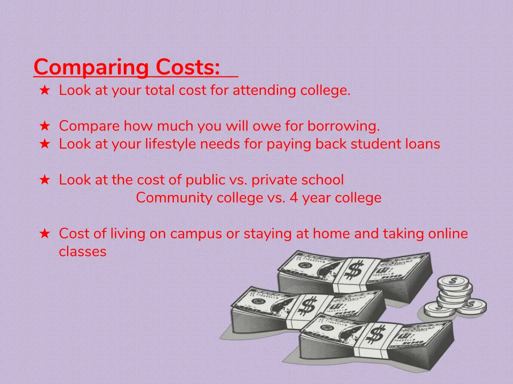 comparing costs look at your total cost