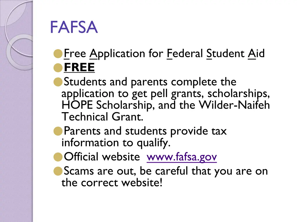 fafsa