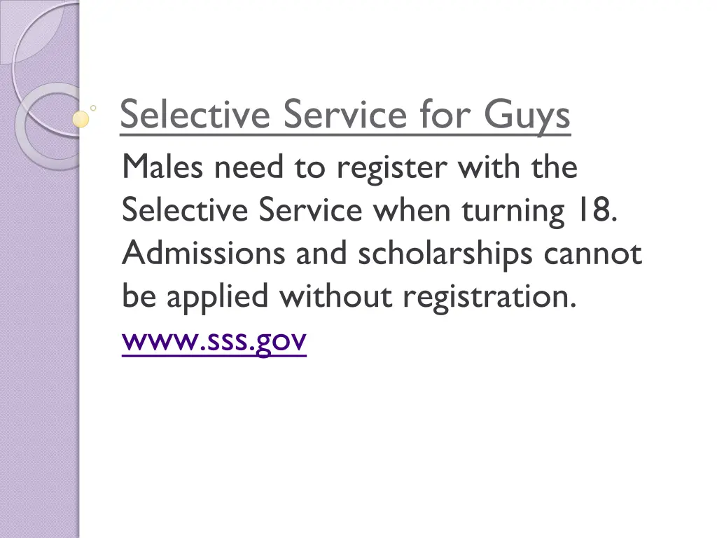 selective service for guys males need to register