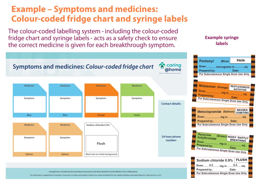 example syringe labels