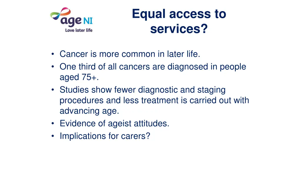 equal access to services