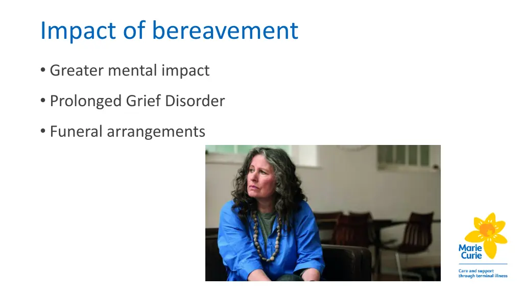 impact of bereavement