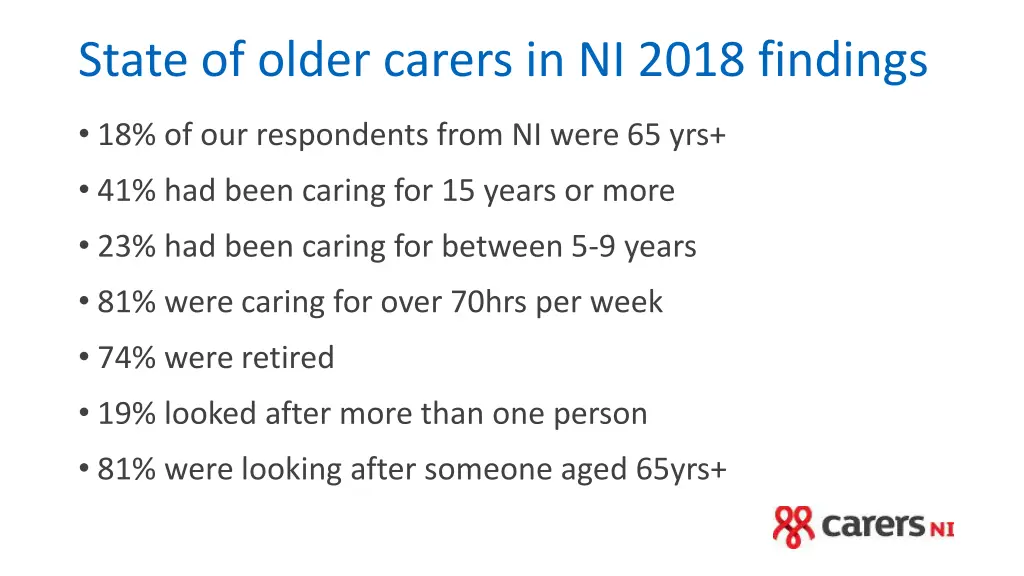 state of older carers in ni 2018 findings