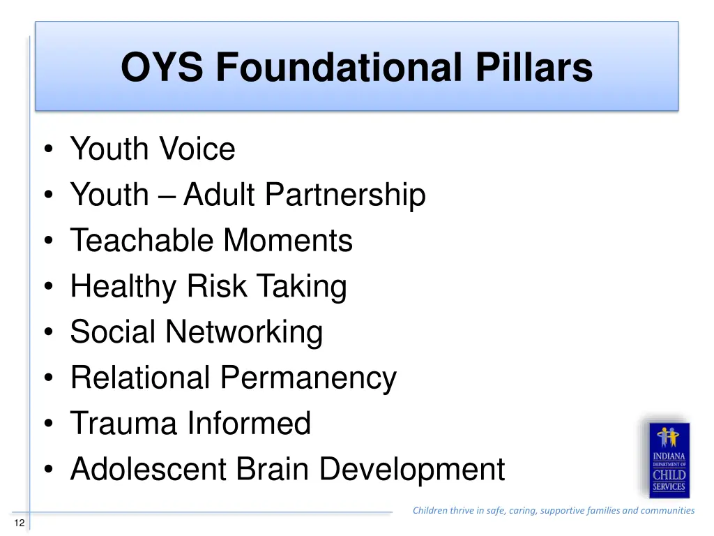 oys foundational pillars