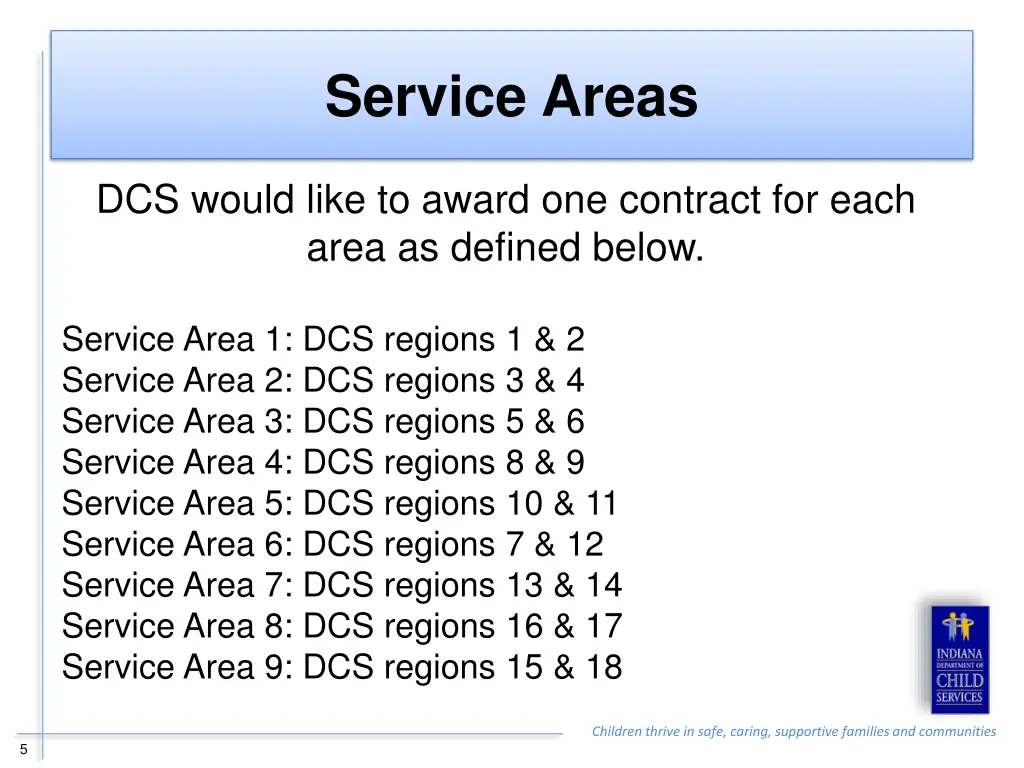 service areas