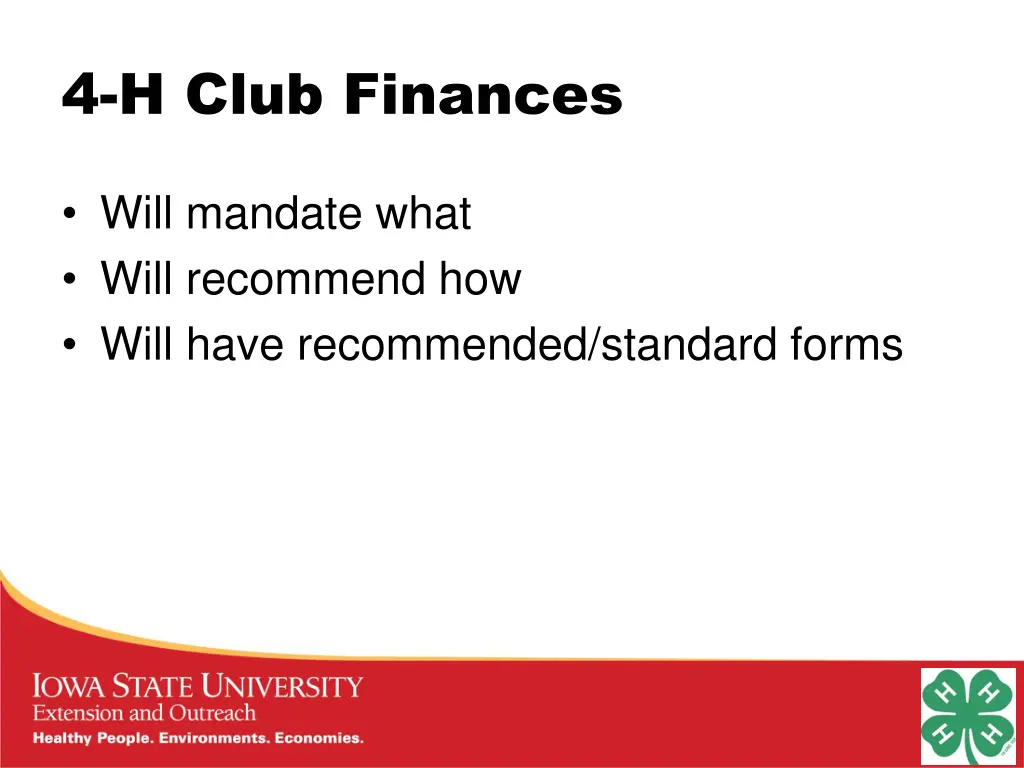 4 h club finances 1