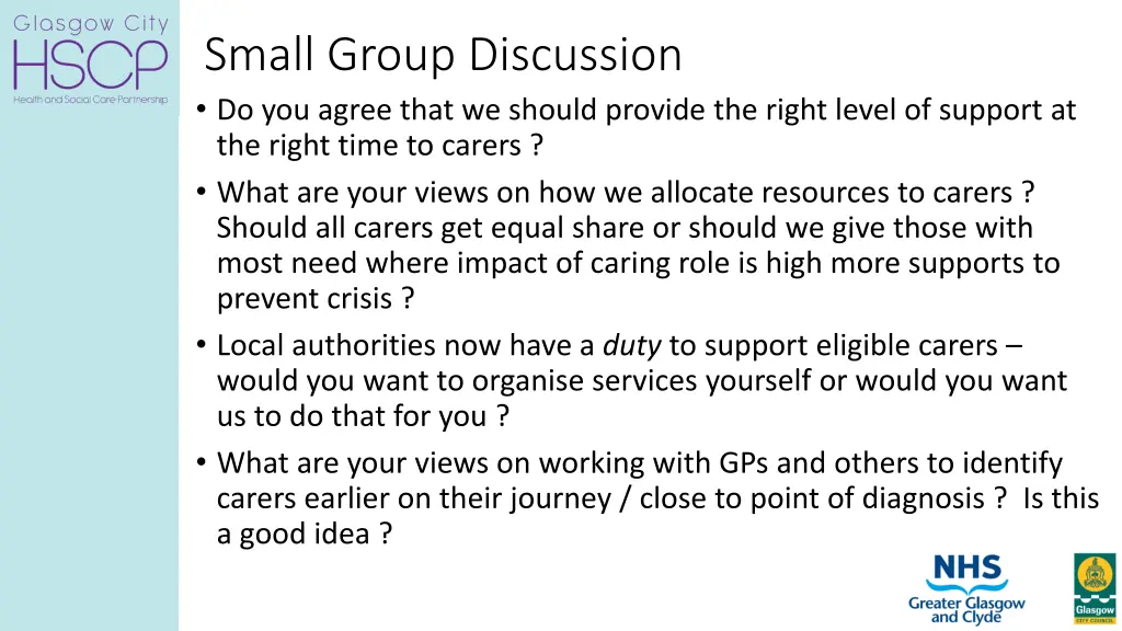 small group discussion do you agree that