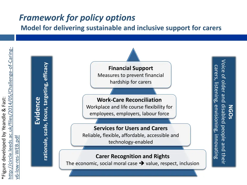 framework for policy options model for delivering