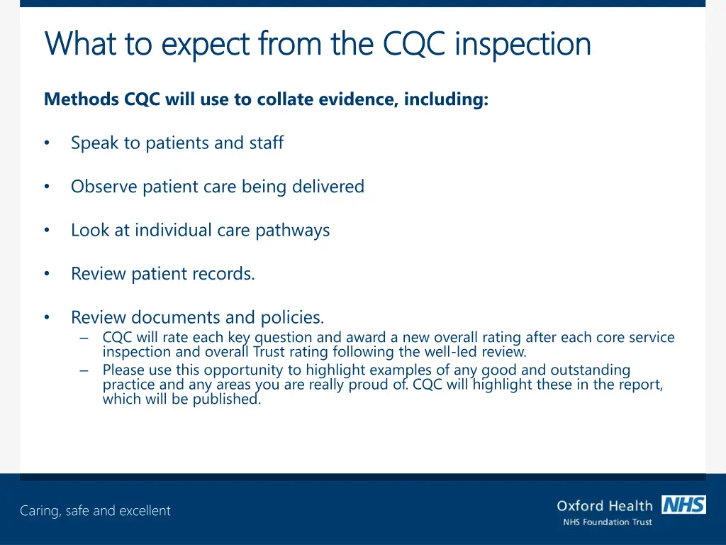 what to expect from the cqc inspection what 1