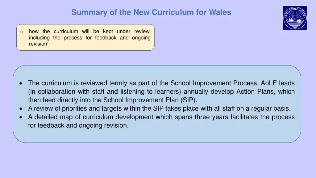 summary of the new curriculum for wales 3