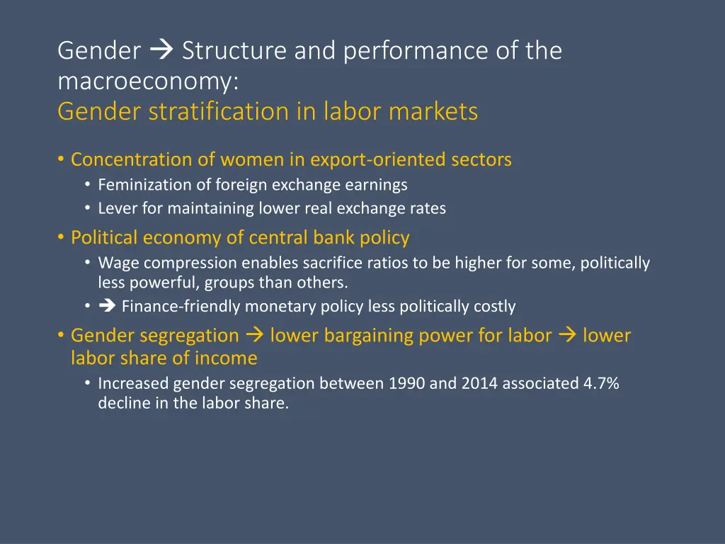 gender structure and performance