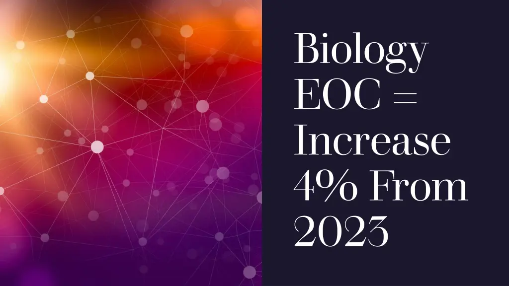 biology eoc increase 4 from 2023