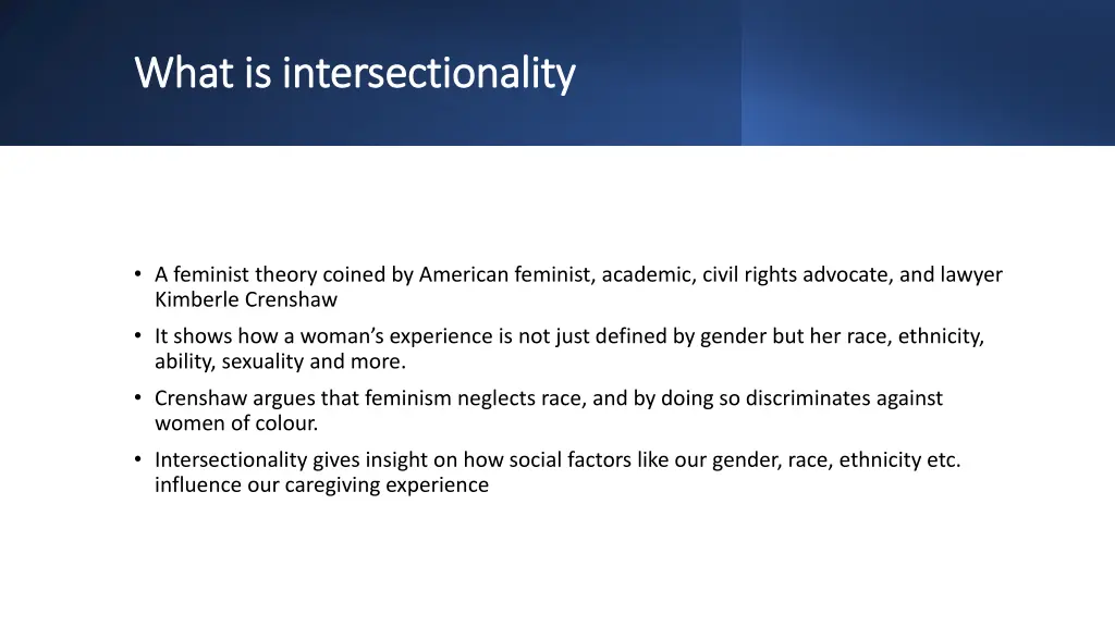 what is intersectionality what