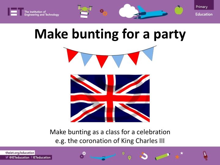 make bunting for a party