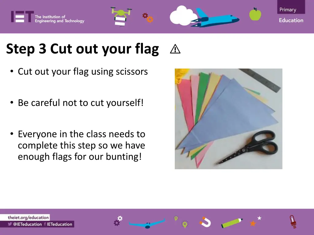 step 3 cut out your flag