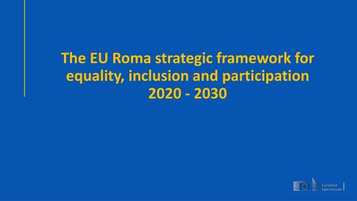 the eu roma strategic framework for equality