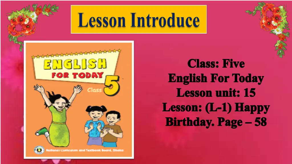 class five english for today lesson unit