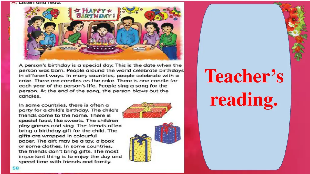 teacher s reading