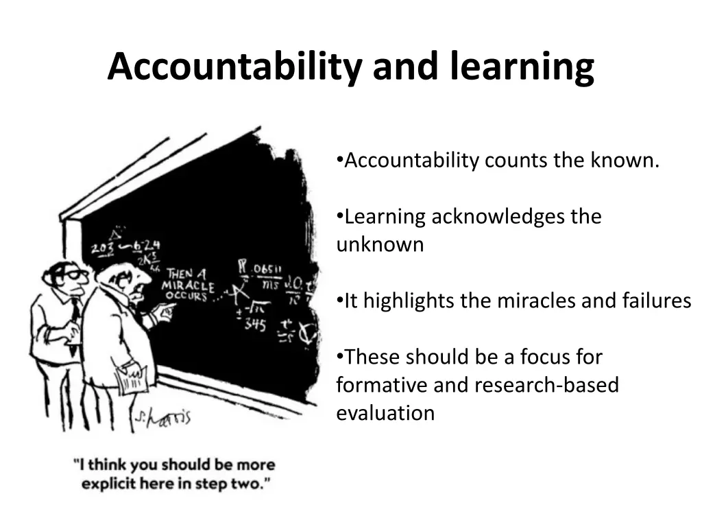 accountability and learning