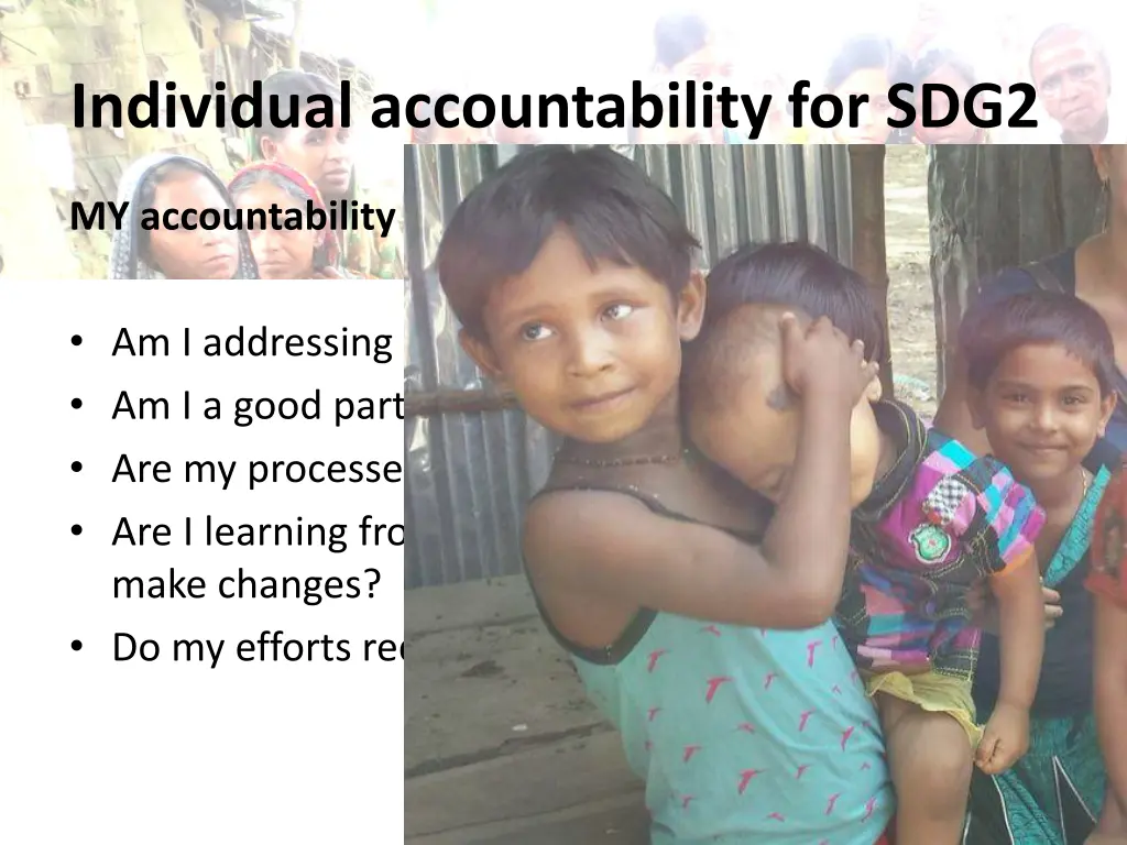 individual accountability for sdg2