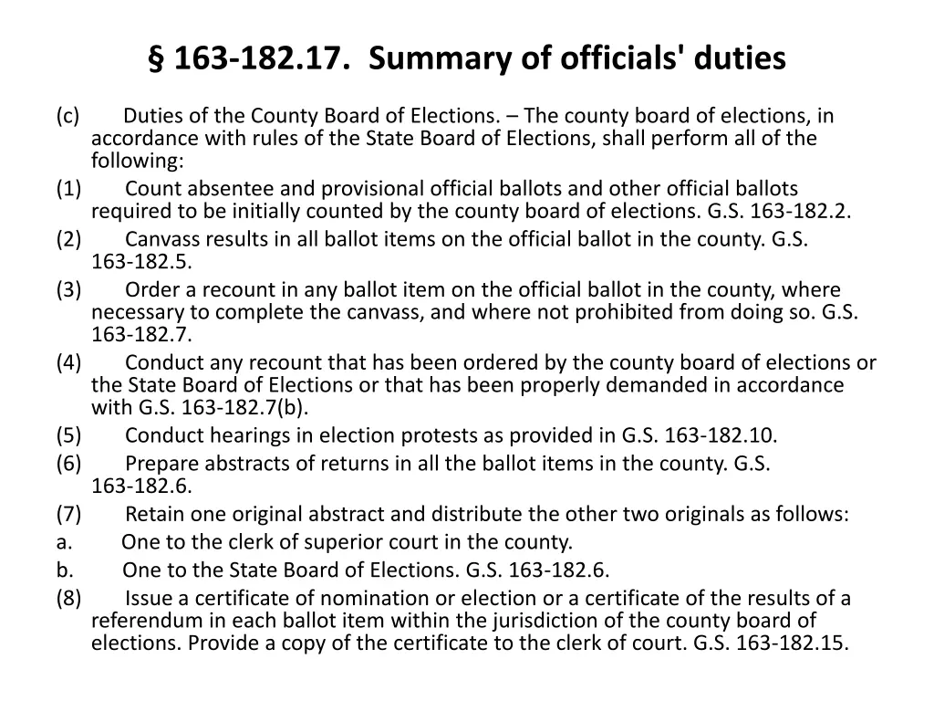 163 182 17 summary of officials duties